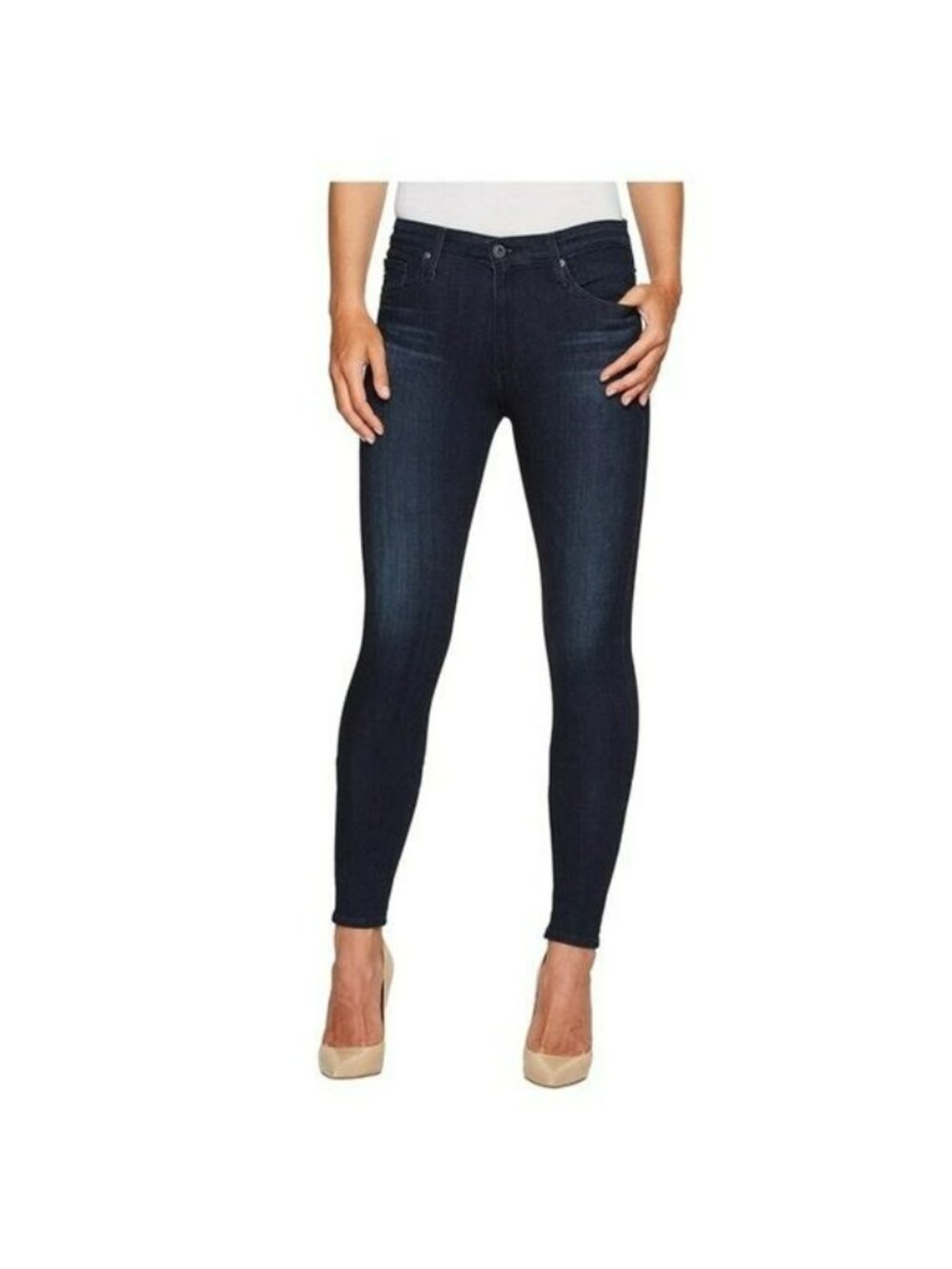 AG Adriano Goldschmied Farrah Skinny High Rise Dark Wash Stretch Jeans 29R